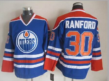 Edmonton Oilers #30 Ranford Blue Jerseys,We sell and wholesale Edmonton Oilers #30 Ranford Blue Jerseys on line form chian!