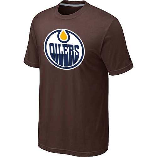 Edmonton Oilers Big & Tall Logo Brown T-Shirt,We sell and wholesale Edmonton Oilers Big & Tall Logo Brown T-Shirt on line form chian!
