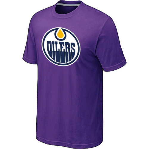 Edmonton Oilers Big & Tall Logo Purple T-Shirt,We sell and wholesale Edmonton Oilers Big & Tall Logo Purple T-Shirt on line form chian!