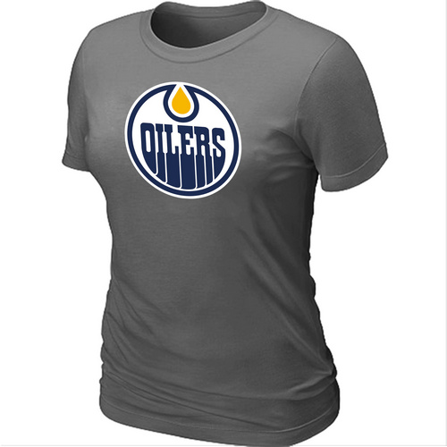 Edmonton Oilers Women's Big & Tall Logo D.Grey T-Shirt,We sell and wholesale Edmonton Oilers Women's Big & Tall Logo D.Grey T-Shirt on line form chian!