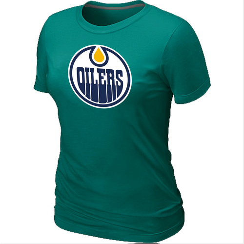 Edmonton Oilers Women's Big & Tall Logo L.Green T-Shirt,We sell and wholesale Edmonton Oilers Women's Big & Tall Logo L.Green T-Shirt on line form chian!