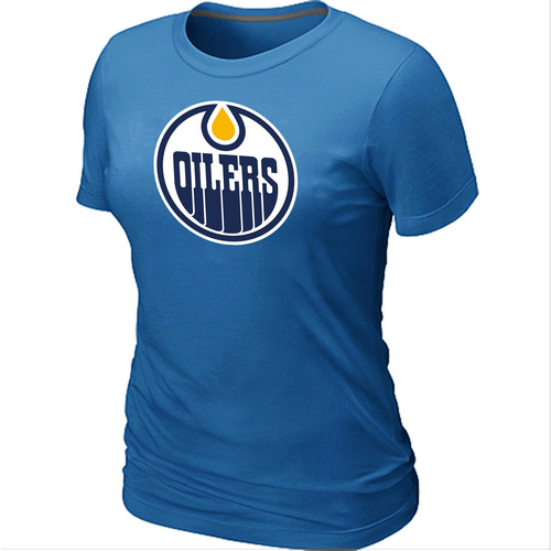 Edmonton Oilers Women's Big & Tall Logo L.blue T-Shirt,We sell and wholesale Edmonton Oilers Women's Big & Tall Logo L.blue T-Shirt on line form chian!