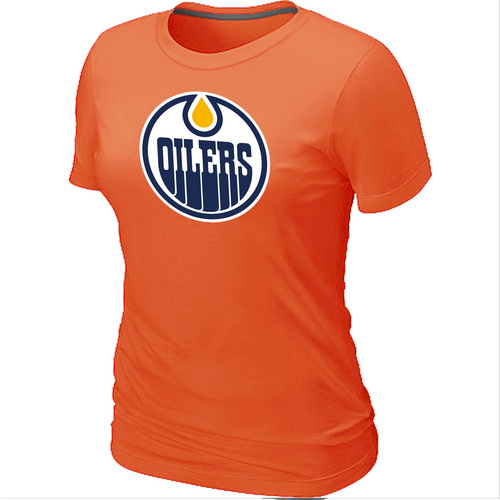 Edmonton Oilers Women's Big & Tall Logo Orange T-Shirt,We sell and wholesale Edmonton Oilers Women's Big & Tall Logo Orange T-Shirt on line form chian!