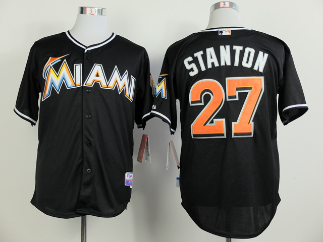 Florida Marlins #27 Mike Stanton Black Jerseys,We sell and wholesale Florida Marlins #27 Mike Stanton Black Jerseys on line form chian!