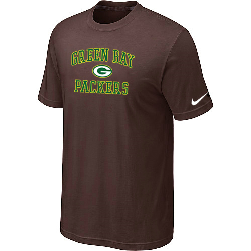 Green Bay Packers Heart & Soul Brown T-Shirt,We sell and wholesale Green Bay Packers Heart & Soul Brown T-Shirt on line form chian!