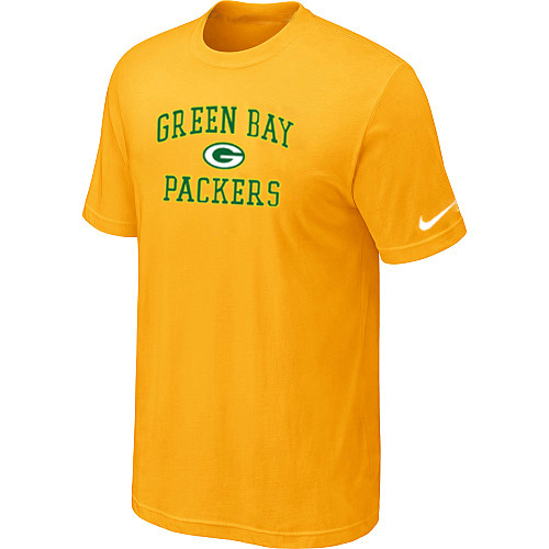 Green Bay Packers Heart & Soul Yellow T-Shirt,We sell and wholesale Green Bay Packers Heart & Soul Yellow T-Shirt on line form chian!