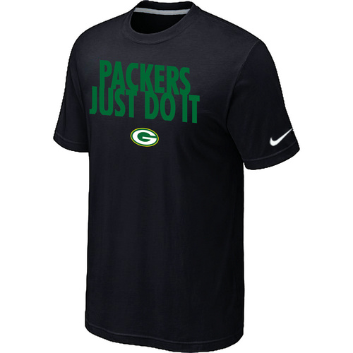 Green Bay Packers Just Do It Black T-Shirt,We sell and wholesale Green Bay Packers Just Do It Black T-Shirt on line form chian!