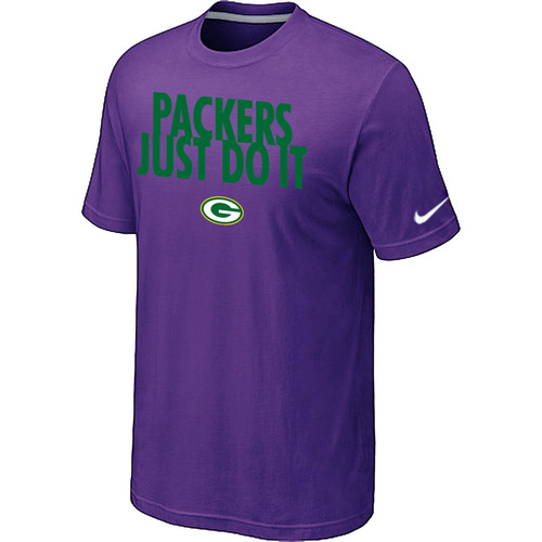 Green Bay Packers Just Do It Purple T-Shirt,We sell and wholesale Green Bay Packers Just Do It Purple T-Shirt on line form chian!