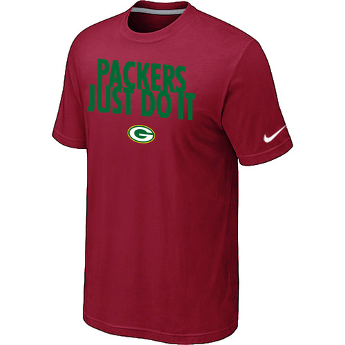 Green Bay Packers Just Do It Red T-Shirt,We sell and wholesale Green Bay Packers Just Do It Red T-Shirt on line form chian!