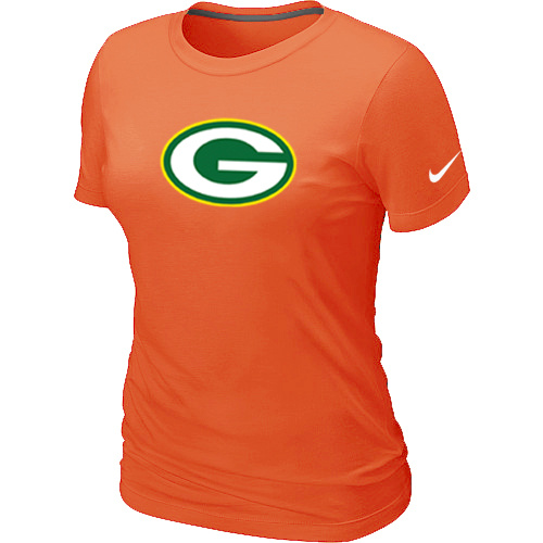 Green Bay Packers Orange Women's Logo T-Shirt,We sell and wholesale Green Bay Packers Orange Women's Logo T-Shirt on line form chian!
