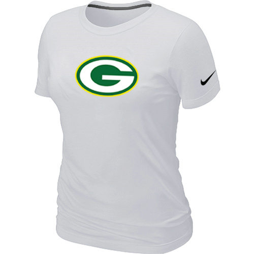 Green Bay Packers White Women's Logo T-Shirt,We sell and wholesale Green Bay Packers White Women's Logo T-Shirt on line form chian!