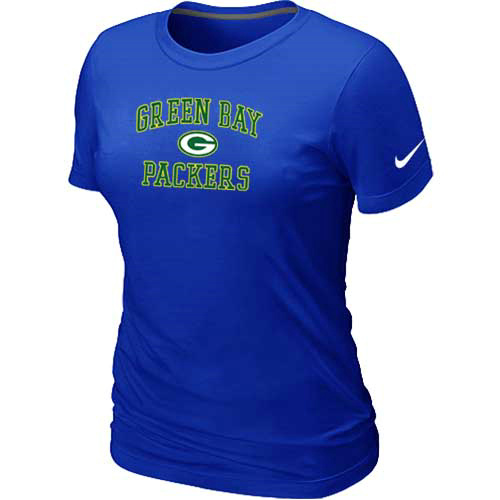 Green Bay Packers Women's Heart & Soul Blue T-Shirt,We sell and wholesale Green Bay Packers Women's Heart & Soul Blue T-Shirt on line form chian!
