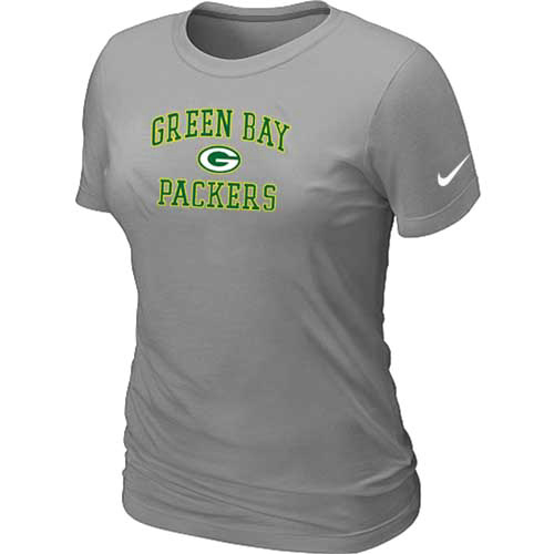 Green Bay Packers Women's Heart & Soul L.Grey T-Shirt,We sell and wholesale Green Bay Packers Women's Heart & Soul L.Grey T-Shirt on line form chian!