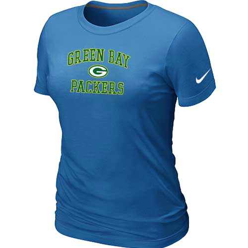 Green Bay Packers Women's Heart & Soul L.blue T-Shirt,We sell and wholesale Green Bay Packers Women's Heart & Soul L.blue T-Shirt on line form chian!