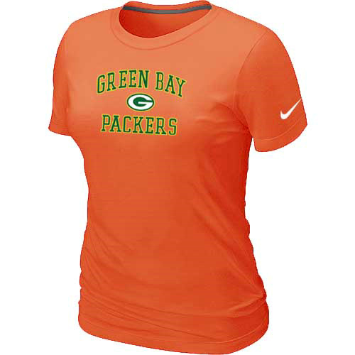 Green Bay Packers Women's Heart & Soul Orange T-Shirt,We sell and wholesale Green Bay Packers Women's Heart & Soul Orange T-Shirt on line form chian!