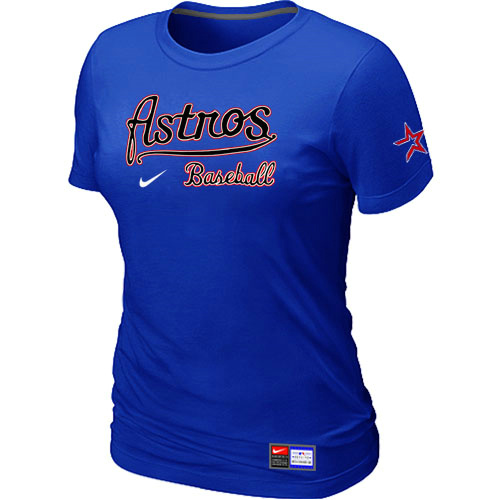 Houston Astros Blue Nike Women's Short Sleeve Practice T-Shirt,We sell and wholesale Houston Astros Blue Nike Women's Short Sleeve Practice T-Shirt on line form chian!