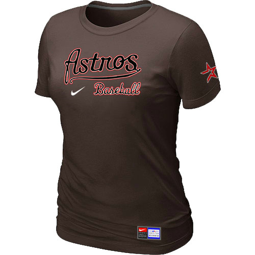 Houston Astros Brown Nike Women's Short Sleeve Practice T-Shirt,We sell and wholesale Houston Astros Brown Nike Women's Short Sleeve Practice T-Shirt on line form chian!