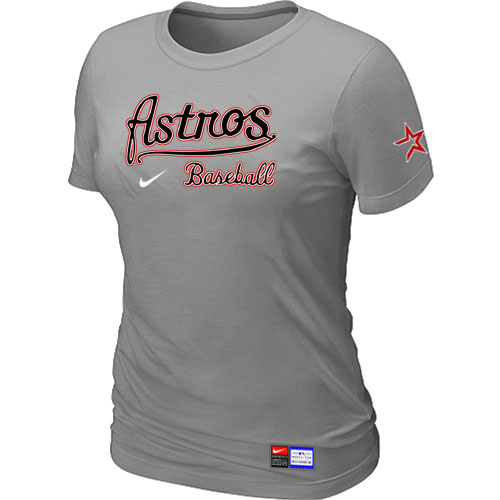 Houston Astros L.Grey Nike Women's Short Sleeve Practice T-Shirt,We sell and wholesale Houston Astros L.Grey Nike Women's Short Sleeve Practice T-Shirt on line form chian!