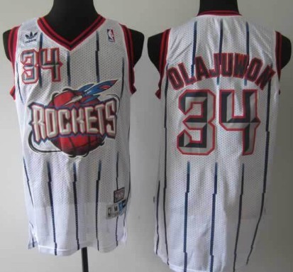 Houston Rocket #34 Hakeem Olajuwon ABA Hardwood Classic Swingman White Jerseys,We sell and wholesale Houston Rocket #34 Hakeem Olajuwon ABA Hardwood Classic Swingman White Jerseys on line form chian!