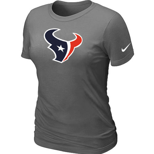 Houston Texans D.Grey Women's Logo T-Shirt,We sell and wholesale Houston Texans D.Grey Women's Logo T-Shirt on line form chian!