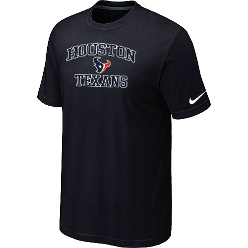 Houston Texans Heart & Soul Black T-Shirt,We sell and wholesale Houston Texans Heart & Soul Black T-Shirt on line form chian!
