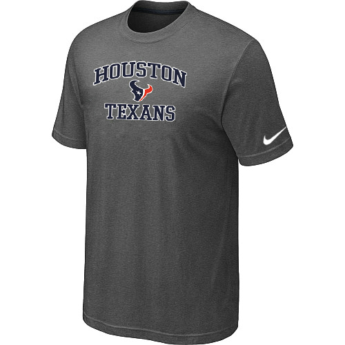 Houston Texans Heart & Soul Dark grey T-Shirt,We sell and wholesale Houston Texans Heart & Soul Dark grey T-Shirt on line form chian!