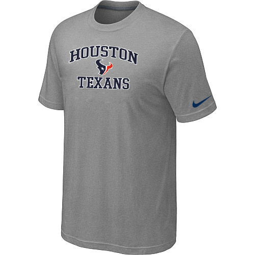 Houston Texans Heart & Soul Light grey T-Shirt,We sell and wholesale Houston Texans Heart & Soul Light grey T-Shirt on line form chian!
