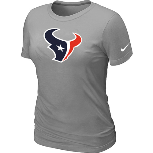 Houston Texans L.Grey Women's Logo T-Shirt,We sell and wholesale Houston Texans L.Grey Women's Logo T-Shirt on line form chian!