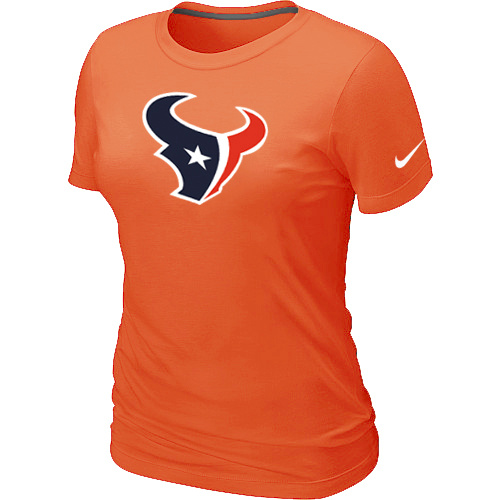 Houston Texans Orange Women's Logo T-Shirt,We sell and wholesale Houston Texans Orange Women's Logo T-Shirt on line form chian!