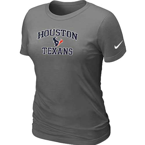 Houston Texans Women's Heart & Soul D.Grey T-Shirt,We sell and wholesale Houston Texans Women's Heart & Soul D.Grey T-Shirt on line form chian!