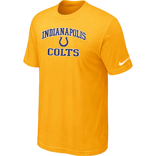 Indianapolis Colts Heart & Soul Yellow T-Shirt,We sell and wholesale Indianapolis Colts Heart & Soul Yellow T-Shirt on line form chian!