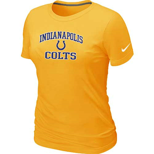 Indianapolis Colts Women's Heart & Soul Yellow T-Shirt,We sell and wholesale Indianapolis Colts Women's Heart & Soul Yellow T-Shirt on line form chian!