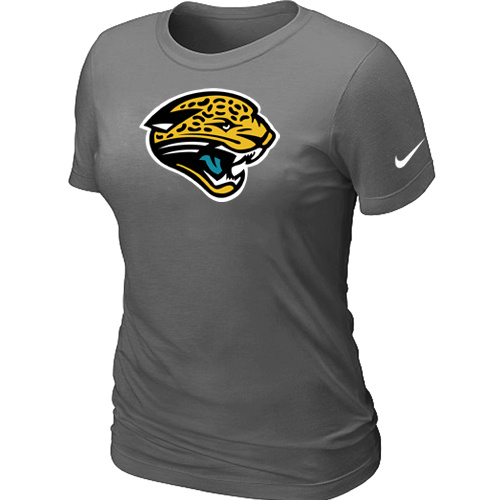 Jacksonville Jaguars D.Grey Women's Logo T-Shirt,We sell and wholesale Jacksonville Jaguars D.Grey Women's Logo T-Shirt on line form chian!