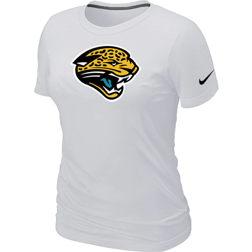 Jacksonville Jaguars White Women's Logo T-Shirt,We sell and wholesale Jacksonville Jaguars White Women's Logo T-Shirt on line form chian!