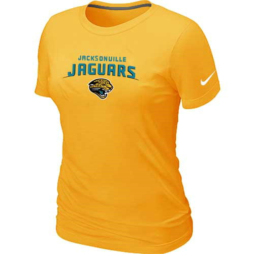 Jacksonville Jaguars Women's Heart & Soul Yellow T-Shirt,We sell and wholesale Jacksonville Jaguars Women's Heart & Soul Yellow T-Shirt on line form chian!