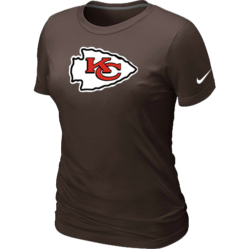 Kansas City Chiefs Brown Women's Logo T-Shirt,We sell and wholesale Kansas City Chiefs Brown Women's Logo T-Shirt on line form chian!