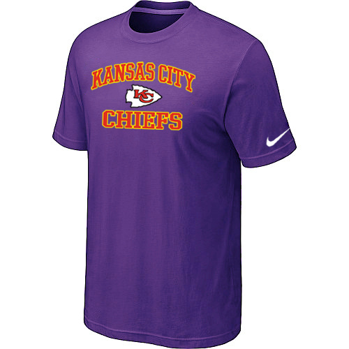 Kansas City Chiefs Heart & Soul Purple T-Shirt,We sell and wholesale Kansas City Chiefs Heart & Soul Purple T-Shirt on line form chian!