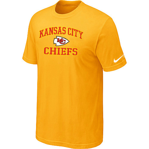 Kansas City Chiefs Heart & Soul Yellow T-Shirt,We sell and wholesale Kansas City Chiefs Heart & Soul Yellow T-Shirt on line form chian!