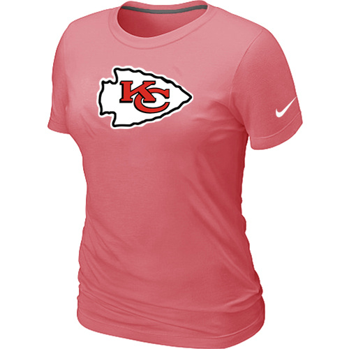 Kansas City Chiefs Pink Women's Logo T-Shirt,We sell and wholesale Kansas City Chiefs Pink Women's Logo T-Shirt on line form chian!
