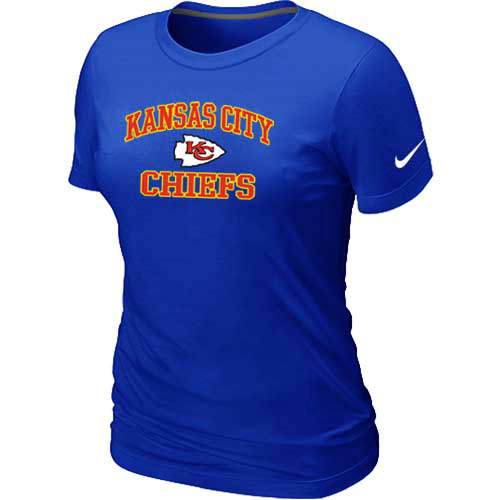 Kansas City Chiefs Women's Heart & Soul Blue T-Shirt,We sell and wholesale Kansas City Chiefs Women's Heart & Soul Blue T-Shirt on line form chian!