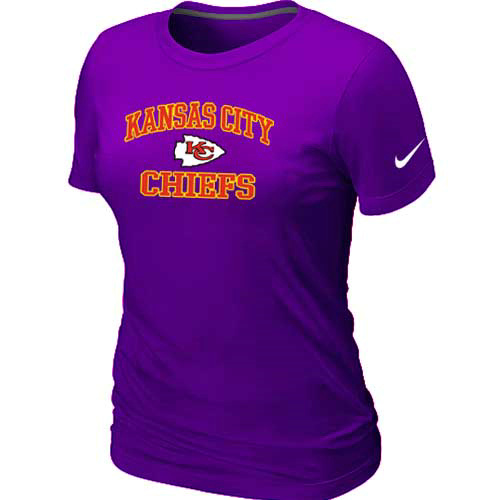 Kansas City Chiefs Women's Heart & Soul Purple T-Shirt,We sell and wholesale Kansas City Chiefs Women's Heart & Soul Purple T-Shirt on line form chian!