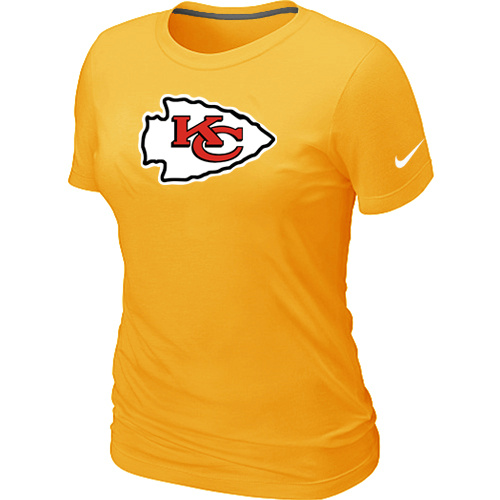Kansas City Chiefs Yellow Women's Logo T-Shirt,We sell and wholesale Kansas City Chiefs Yellow Women's Logo T-Shirt on line form chian!