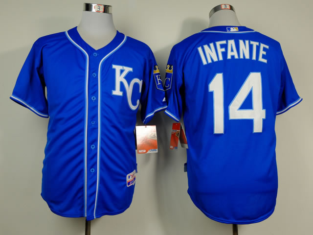 Kansas City Royals #14 Infante 2014 Blue Jerseys,We sell and wholesale Kansas City Royals #14 Infante 2014 Blue Jerseys on line form chian!