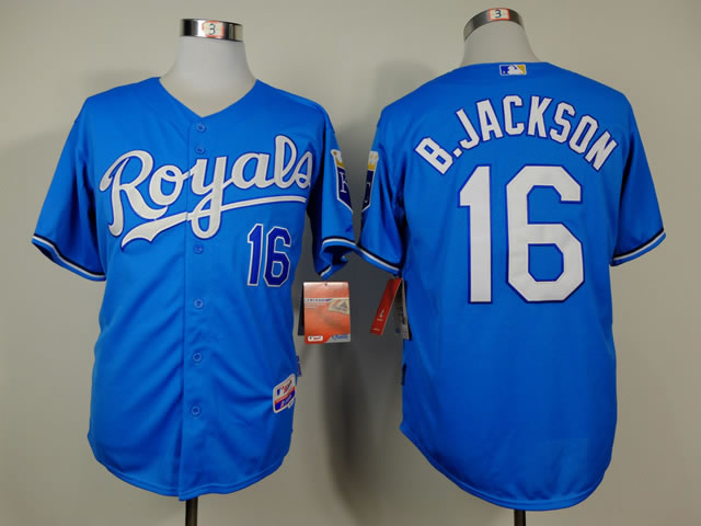 Kansas City Royals #16 B.Jackson Throwback Light Blue Jerseys,We sell and wholesale Kansas City Royals #16 B.Jackson Throwback Light Blue Jerseys on line form chian!