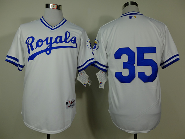 Kansas City Royals #35 Eric Hosmer 1974 Throwback Pullover White Jerseys,We sell and wholesale Kansas City Royals #35 Eric Hosmer 1974 Throwback Pullover White Jerseys on line form chian!