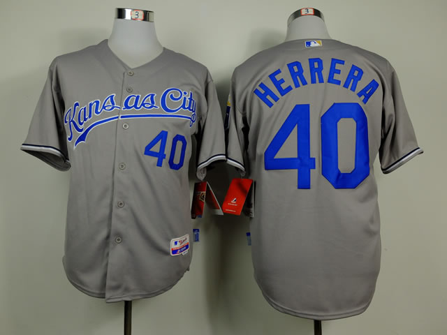 Kansas City Royals #40 Herrera 2014 Gray Jerseys,We sell and wholesale Kansas City Royals #40 Herrera 2014 Gray Jerseys on line form chian!