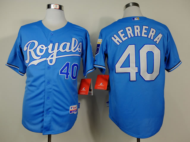 Kansas City Royals #40 Herrera Light Blue Jerseys,We sell and wholesale Kansas City Royals #40 Herrera Light Blue Jerseys on line form chian!