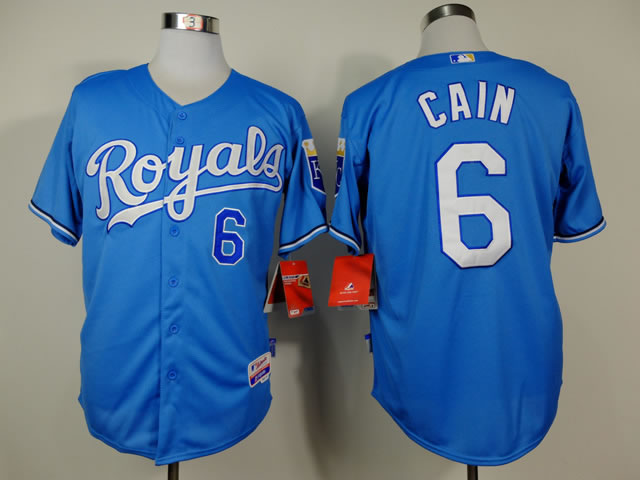 Kansas City Royals #6 Cain Light Blue Jerseys,We sell and wholesale Kansas City Royals #6 Cain Light Blue Jerseys on line form chian!