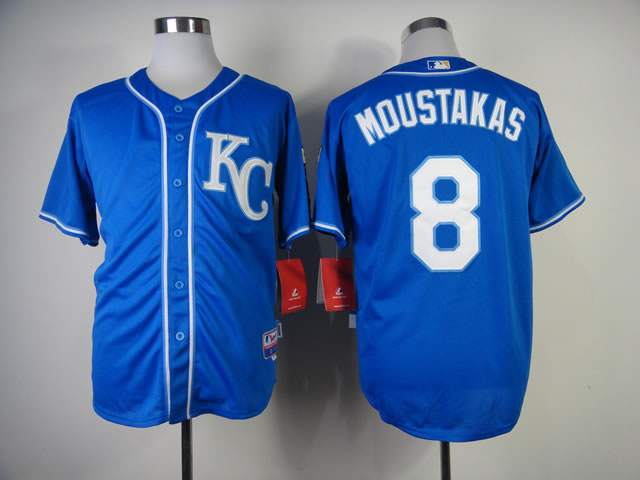 Kansas City Royals #8 Mike Moustakas Alternate 2014 Blue Jerseys,We sell and wholesale Kansas City Royals #8 Mike Moustakas Alternate 2014 Blue Jerseys on line form chian!