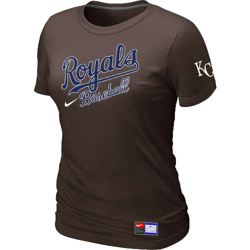 Kansas City Royals Brown Nike Women's Short Sleeve Practice T-Shirt,We sell and wholesale Kansas City Royals Brown Nike Women's Short Sleeve Practice T-Shirt on line form chian!